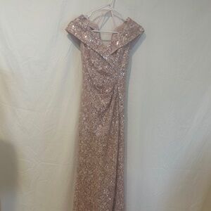 ESCAPE dress size 4P.  Pink and Light Rose Sparkle dress.